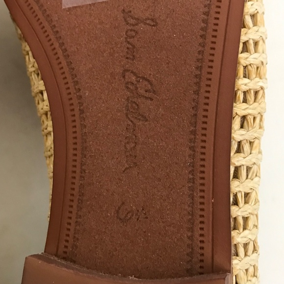 SAM EDELMAN Lowell Raffia Loafers Natural Raffia Woman’s Size 6.5 - Picture 13 of 16